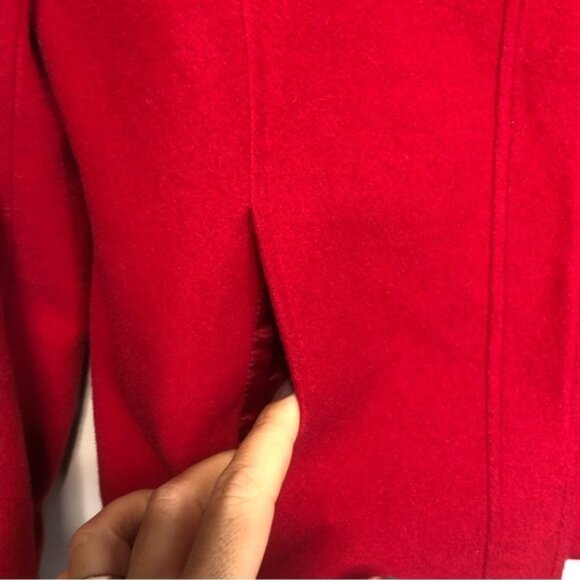 Nygard Vintage Wool Cashmere Red Button Up Jacket size 6 - Picture 3 of 7